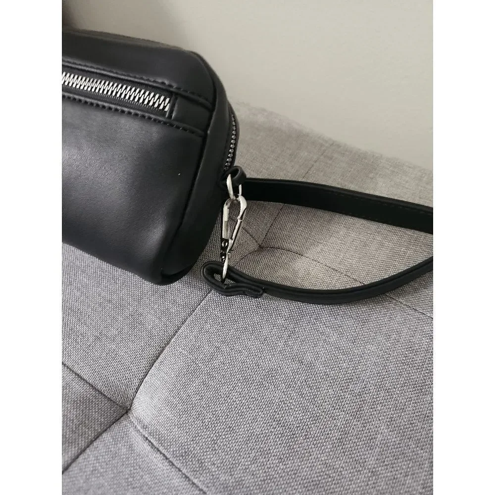 BioWorld Black Vegan Leather Crossbody Bag NWOT
